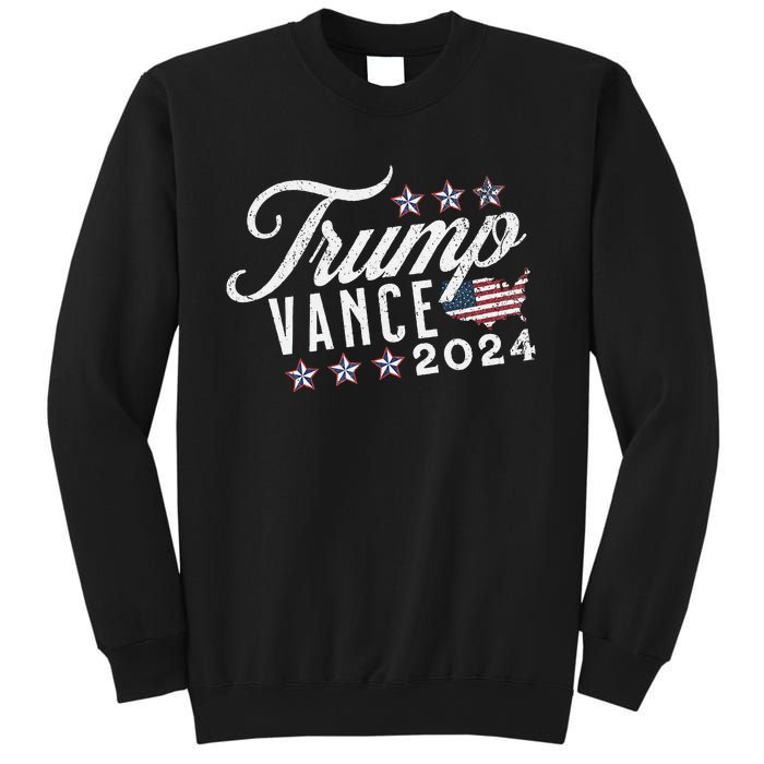 Retro Style American Flag Trump Vance 2024 Vice President Sweatshirt