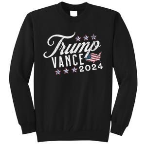 Retro Style American Flag Trump Vance 2024 Vice President Tall Sweatshirt