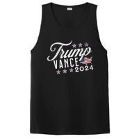 Retro Style American Flag Trump Vance 2024 Vice President PosiCharge Competitor Tank