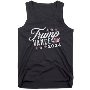 Retro Style American Flag Trump Vance 2024 Vice President Tank Top