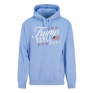 Retro Style American Flag Trump Vance 2024 Vice President Unisex Surf Hoodie