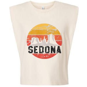 Retro Sedona Arizona Family Vacation Red Rocks Gift Premium Garment-Dyed Women's Muscle Tee