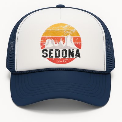 Retro Sedona Arizona Family Vacation Red Rocks Gift Premium Trucker Hat