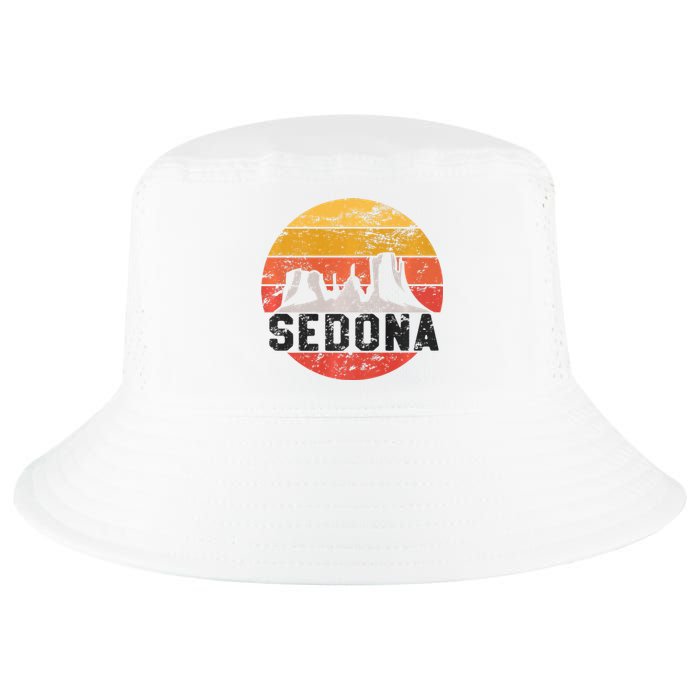 Retro Sedona Arizona Family Vacation Red Rocks Gift Premium Cool Comfort Performance Bucket Hat