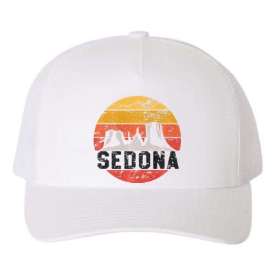 Retro Sedona Arizona Family Vacation Red Rocks Gift Premium Yupoong Adult 5-Panel Trucker Hat