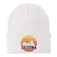 Retro Sedona Arizona Family Vacation Red Rocks Gift Premium Knit Cap Winter Beanie