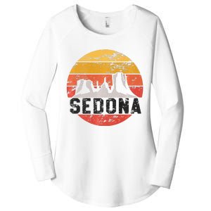 Retro Sedona Arizona Family Vacation Red Rocks Gift Premium Women's Perfect Tri Tunic Long Sleeve Shirt