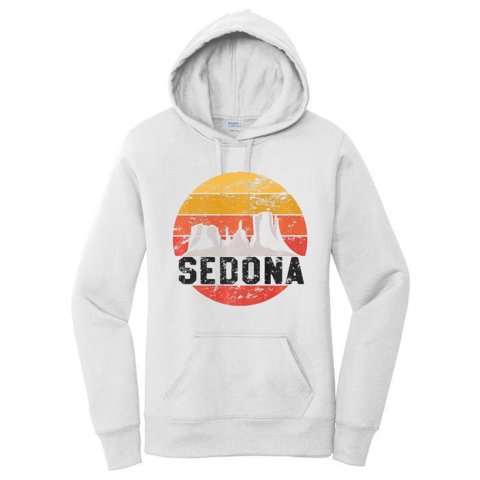 Retro Sedona Arizona Family Vacation Red Rocks Gift Premium Women's Pullover Hoodie