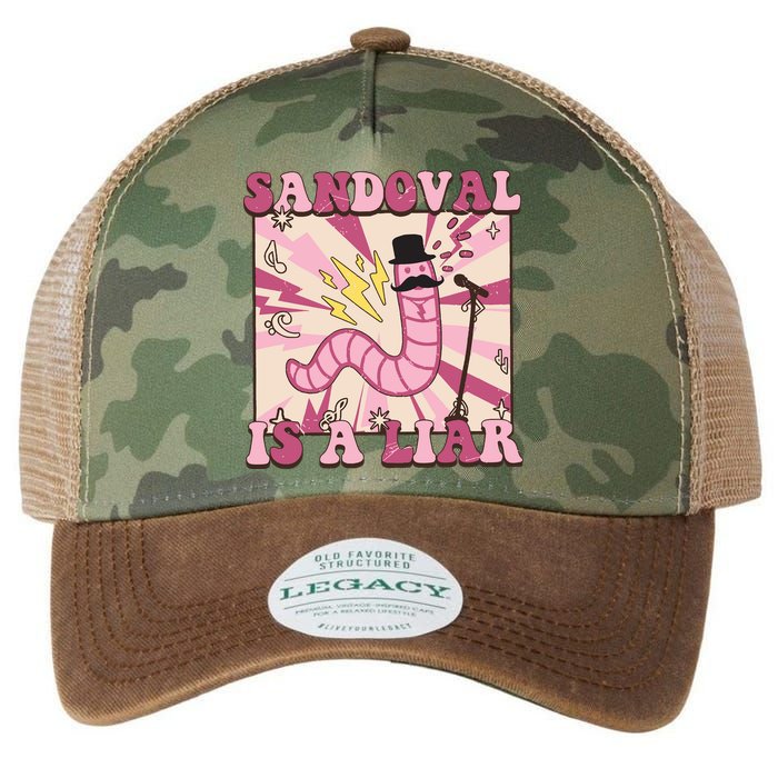 Retro Sandovals A Liar Worm With A Mustache Legacy Tie Dye Trucker Hat