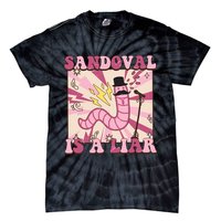 Retro Sandovals A Liar Worm With A Mustache Tie-Dye T-Shirt
