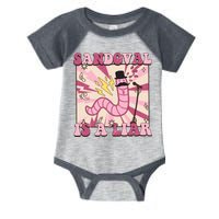 Retro Sandovals A Liar Worm With A Mustache Infant Baby Jersey Bodysuit