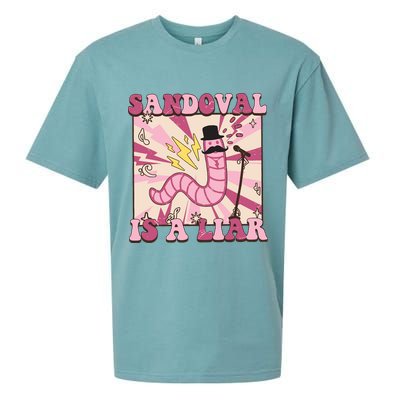 Retro Sandovals A Liar Worm With A Mustache Sueded Cloud Jersey T-Shirt