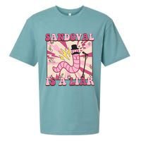 Retro Sandovals A Liar Worm With A Mustache Sueded Cloud Jersey T-Shirt