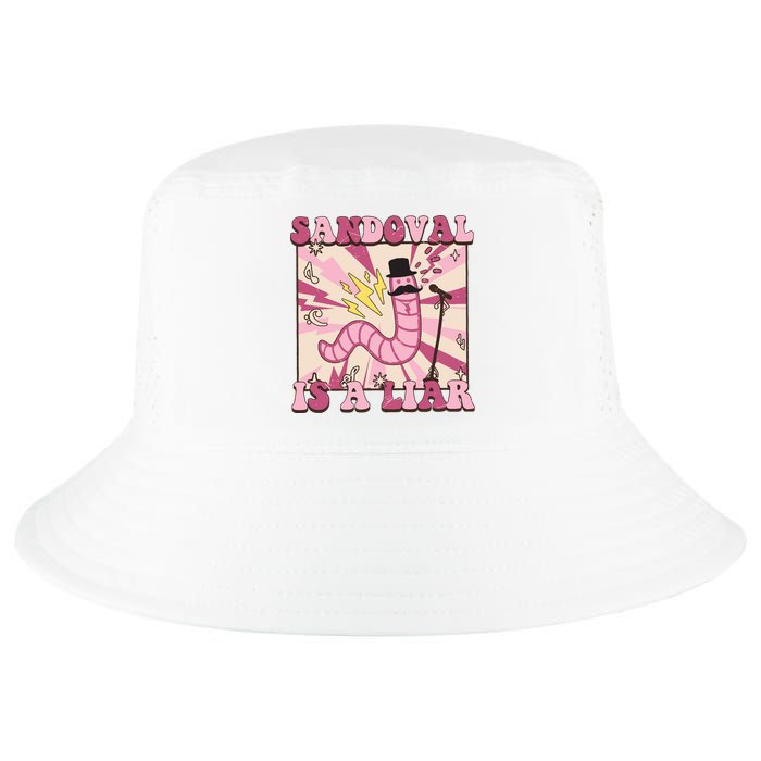 Retro Sandovals A Liar Worm With A Mustache Cool Comfort Performance Bucket Hat