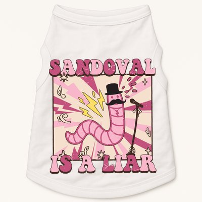 Retro Sandovals A Liar Worm With A Mustache Doggie Tank