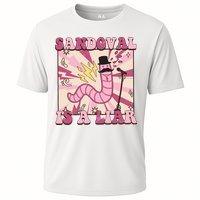 Retro Sandovals A Liar Worm With A Mustache Performance Shirt