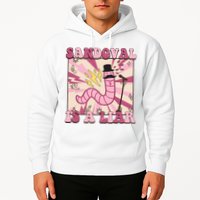 Retro Sandovals A Liar Worm With A Mustache Hoodie
