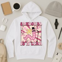 Retro Sandovals A Liar Worm With A Mustache Hoodie