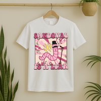 Retro Sandovals A Liar Worm With A Mustache T-Shirt