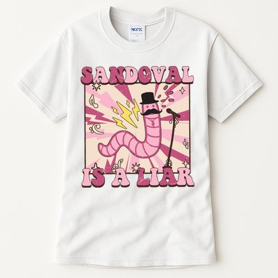 Retro Sandovals A Liar Worm With A Mustache Tall T-Shirt