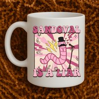 Retro Sandovals A Liar Worm With A Mustache Mug