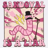 Retro Sandovals A Liar Worm With A Mustache Flatbill Hat