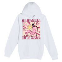 Retro Sandovals A Liar Worm With A Mustache Premium Pullover Hoodie