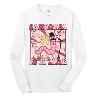 Retro Sandovals A Liar Worm With A Mustache Tall Long Sleeve T-Shirt