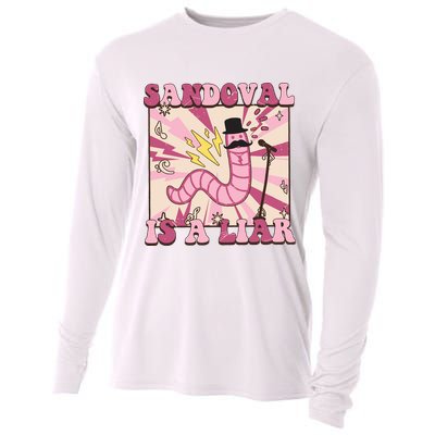 Retro Sandovals A Liar Worm With A Mustache Cooling Performance Long Sleeve Crew