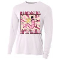 Retro Sandovals A Liar Worm With A Mustache Cooling Performance Long Sleeve Crew