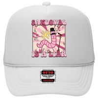 Retro Sandovals A Liar Worm With A Mustache Trucker Hat