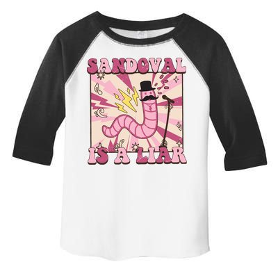 Retro Sandovals A Liar Worm With A Mustache Toddler Fine Jersey T-Shirt