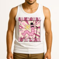 Retro Sandovals A Liar Worm With A Mustache Tank Top