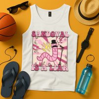 Retro Sandovals A Liar Worm With A Mustache Tank Top