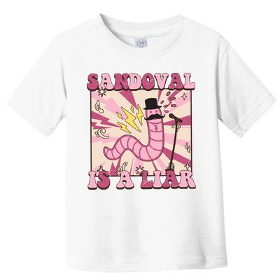 Retro Sandovals A Liar Worm With A Mustache Toddler T-Shirt