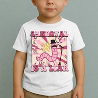 Retro Sandovals A Liar Worm With A Mustache Toddler T-Shirt