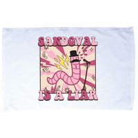 Retro Sandovals A Liar Worm With A Mustache Microfiber Hand Towel