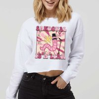 Retro Sandovals A Liar Worm With A Mustache Cropped Pullover Crew