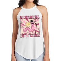 Retro Sandovals A Liar Worm With A Mustache Women's Perfect Tri Rocker Tank