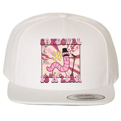 Retro Sandovals A Liar Worm With A Mustache Wool Snapback Cap