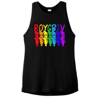 Roygbiv Sketchy Art Teacher Artist Painter Painting Ladies PosiCharge Tri-Blend Wicking Tank