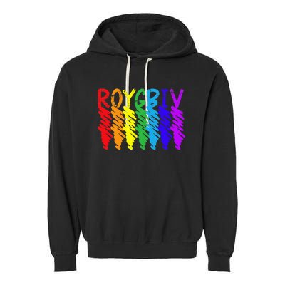 Roygbiv Sketchy Art Teacher Artist Painter Painting Garment-Dyed Fleece Hoodie