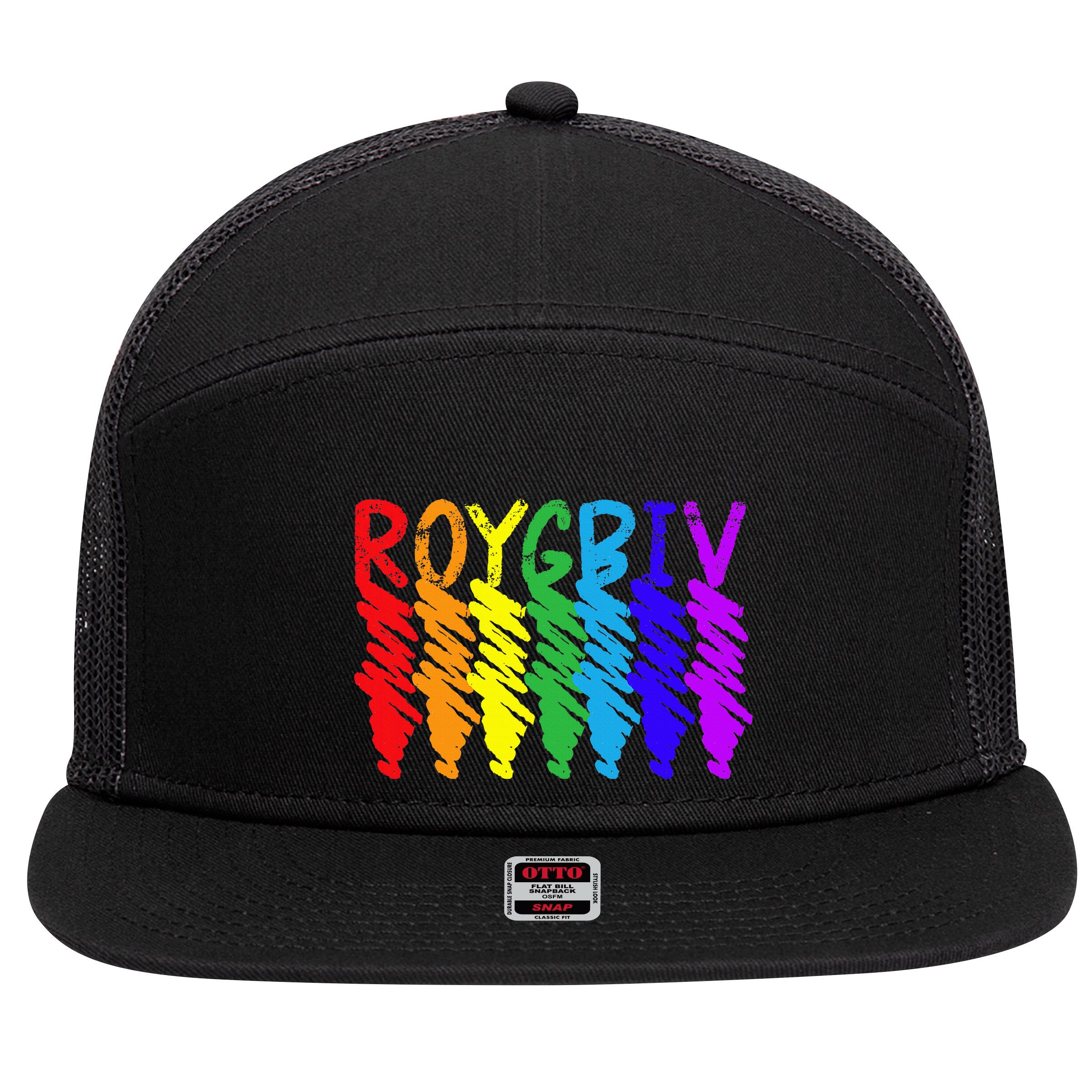 Roygbiv Sketchy Art Teacher Artist Painter Painting 7 Panel Mesh Trucker Snapback Hat