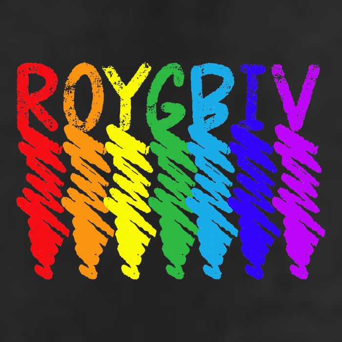 Roygbiv Sketchy Art Teacher Artist Painter Painting 7 Panel Mesh Trucker Snapback Hat