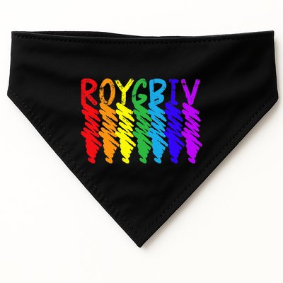 Roygbiv Sketchy Art Teacher Artist Painter Painting USA-Made Doggie Bandana