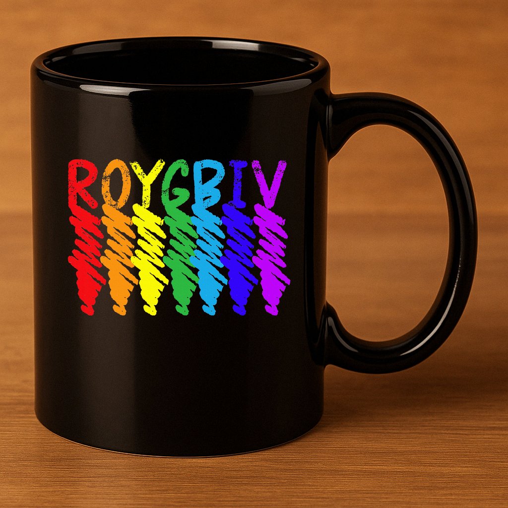 Roygbiv Sketchy Art Teacher Artist Painter Painting 11oz C Handle Ceramic Mug