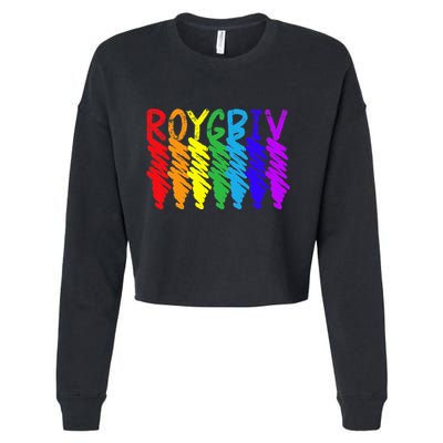 Roygbiv Sketchy Art Teacher Artist Painter Painting Cropped Pullover Crew