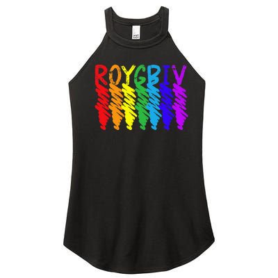 Roygbiv Sketchy Art Teacher Artist Painter Painting Women’s Perfect Tri Rocker Tank