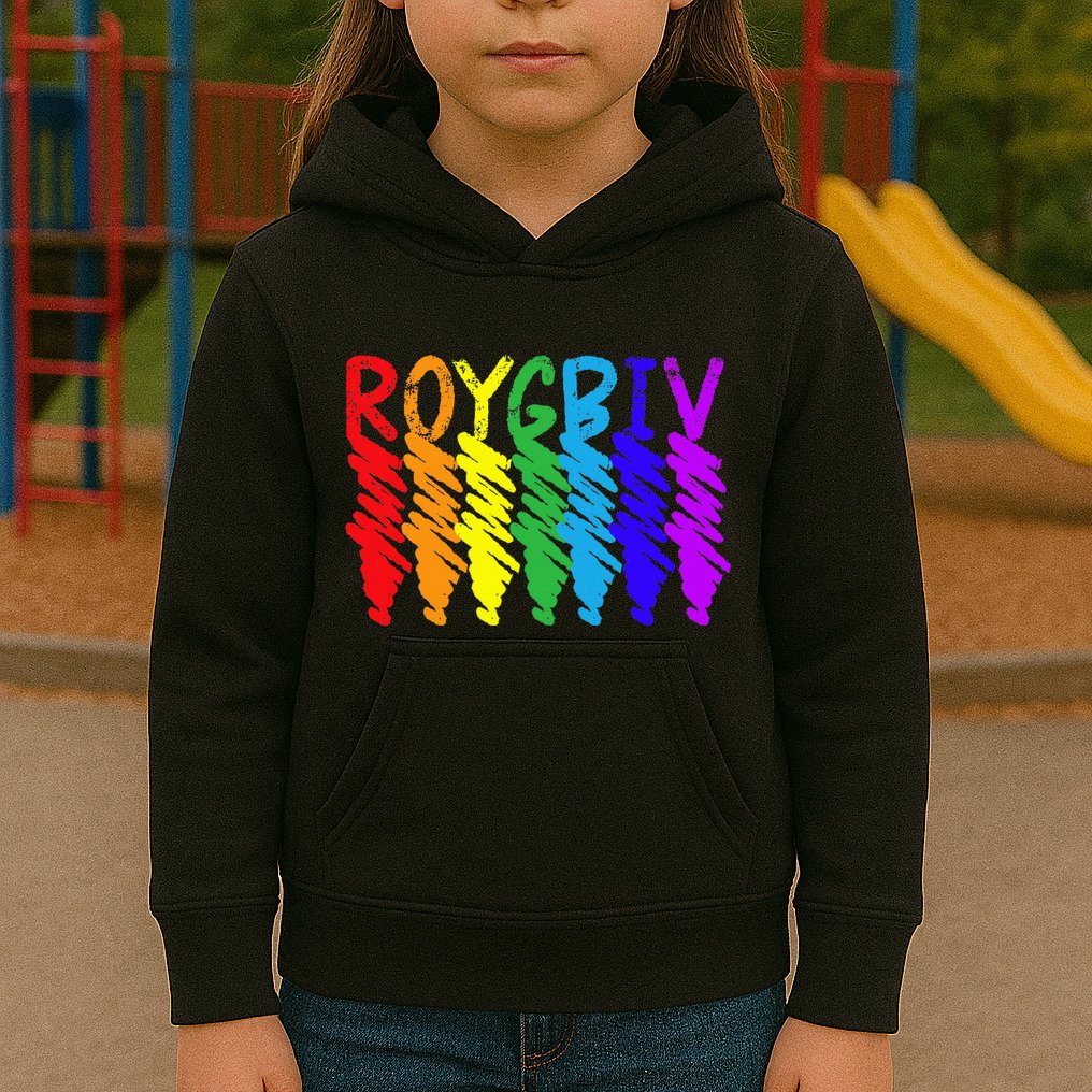 Roygbiv Sketchy Art Teacher Artist Painter Painting Kids Hoodie