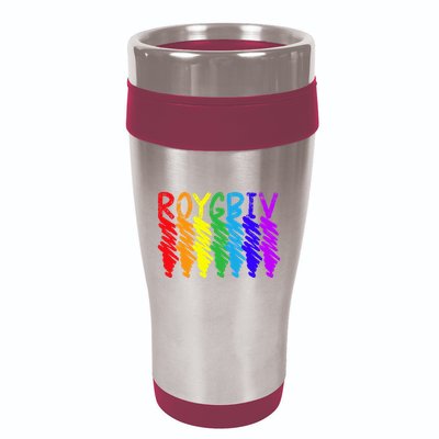 Roygbiv Sketchy Art Teacher Artist Painter Painting 16oz Travel Tumbler